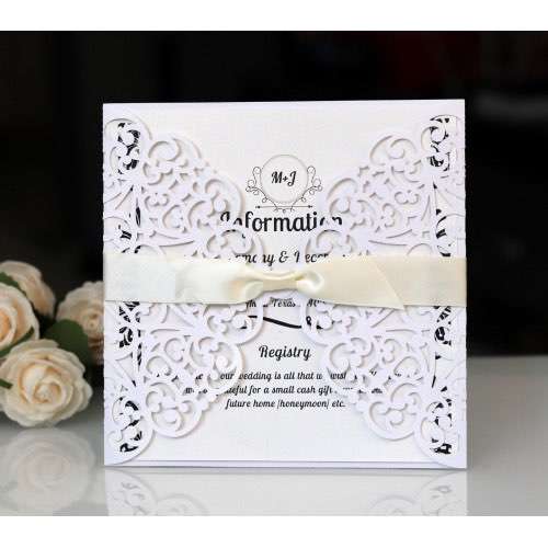 Laser Invitation Card With Envelope Holiday Greeting Card Wedding Invitation
